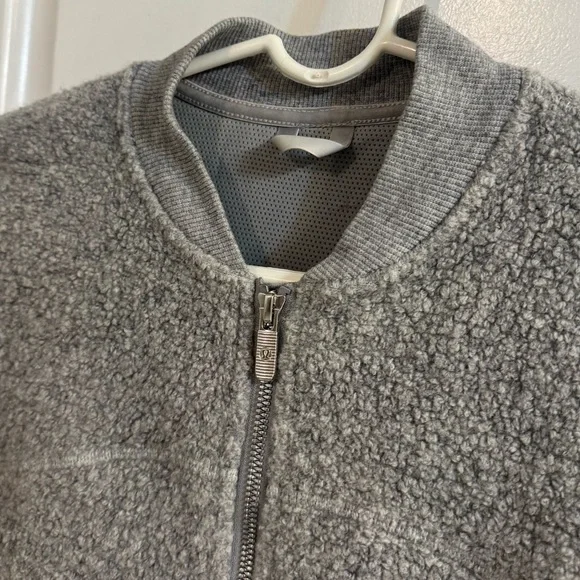 Lululemon Stand Out Sherpa Jacket Heathered Core Light Grey / Silver Drop - Picture 4 of 15